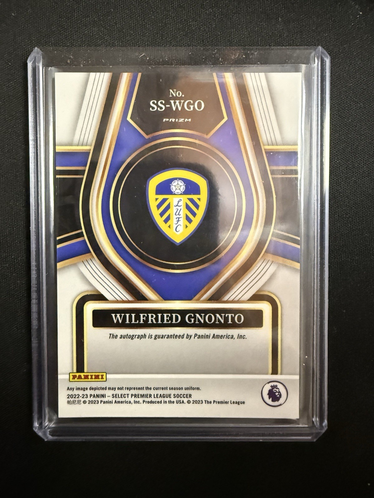 2022-23 SELECT PREMIER WILFRIED GNONTO BLUE PULSAR AUTO Leeds RC