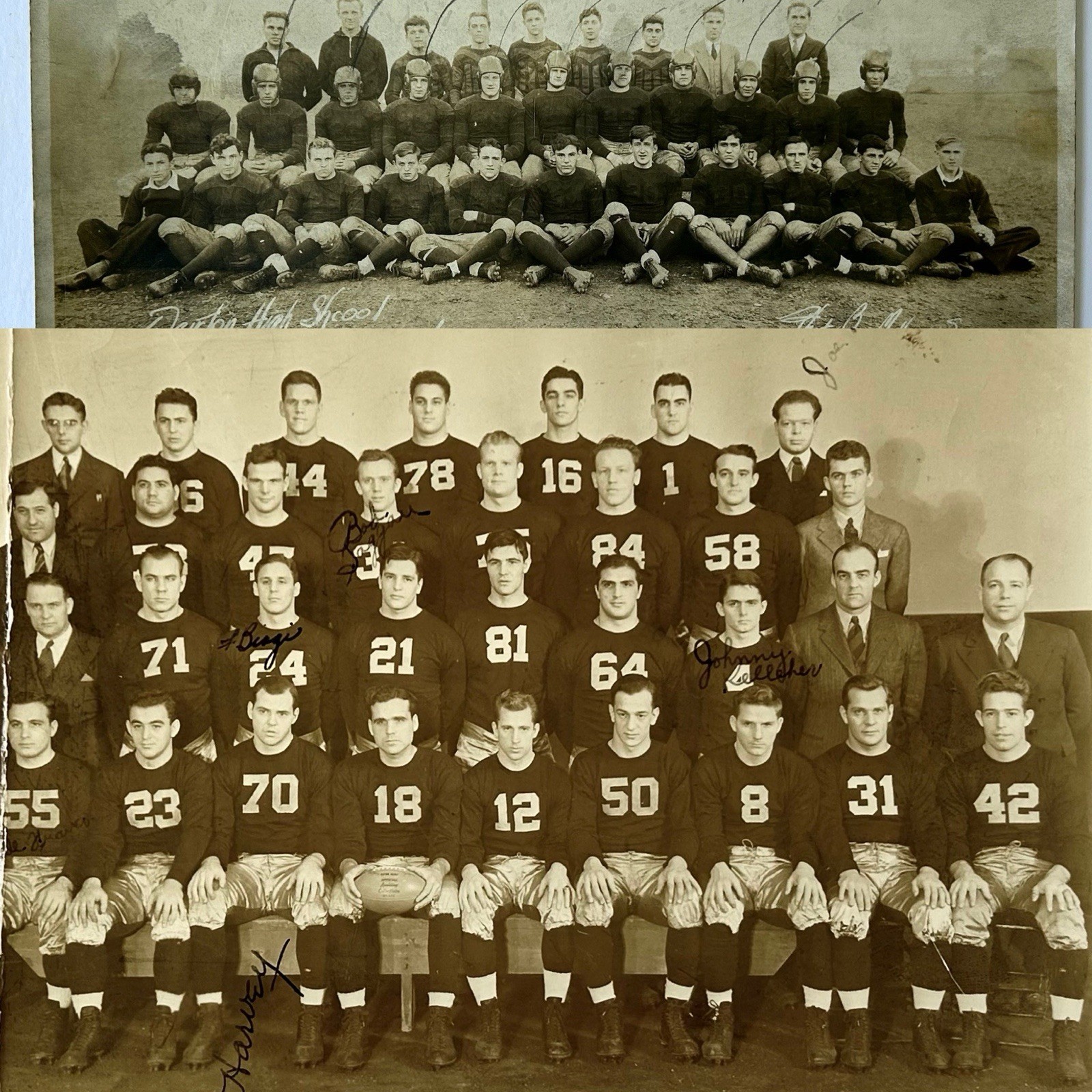 Orig. 1939 Notre Dame Football Team Photo & Scrapbook Joe DeFranco Left Guard