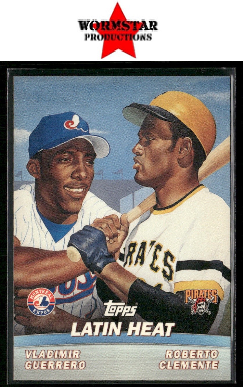 2001 Topps #TC8 Latin Heat (Vladimir Guerrero / Roberto Clemente) Combos .