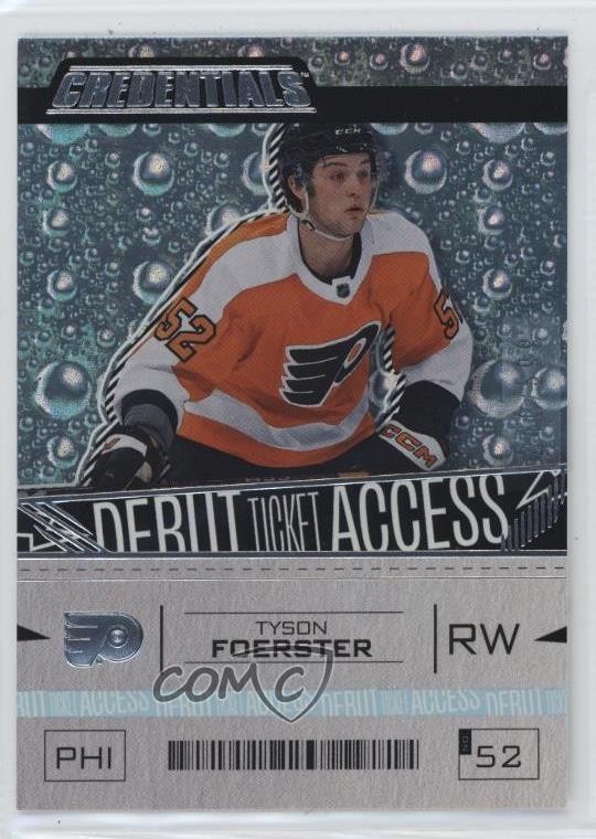 2023 Upper Deck Credentials Debut Ticket Access /599 Tier 3 Tyson Foerster 14sr