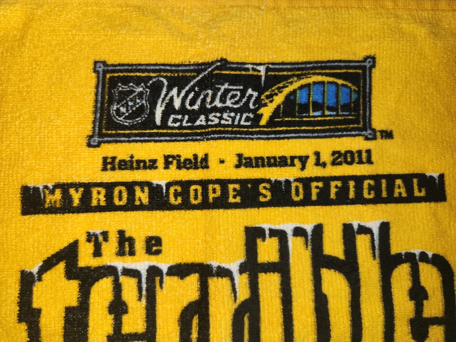 Pittsburgh Penguins 2011 Winter Classic Terrible Towel 16″x20″ Washnton Capitals