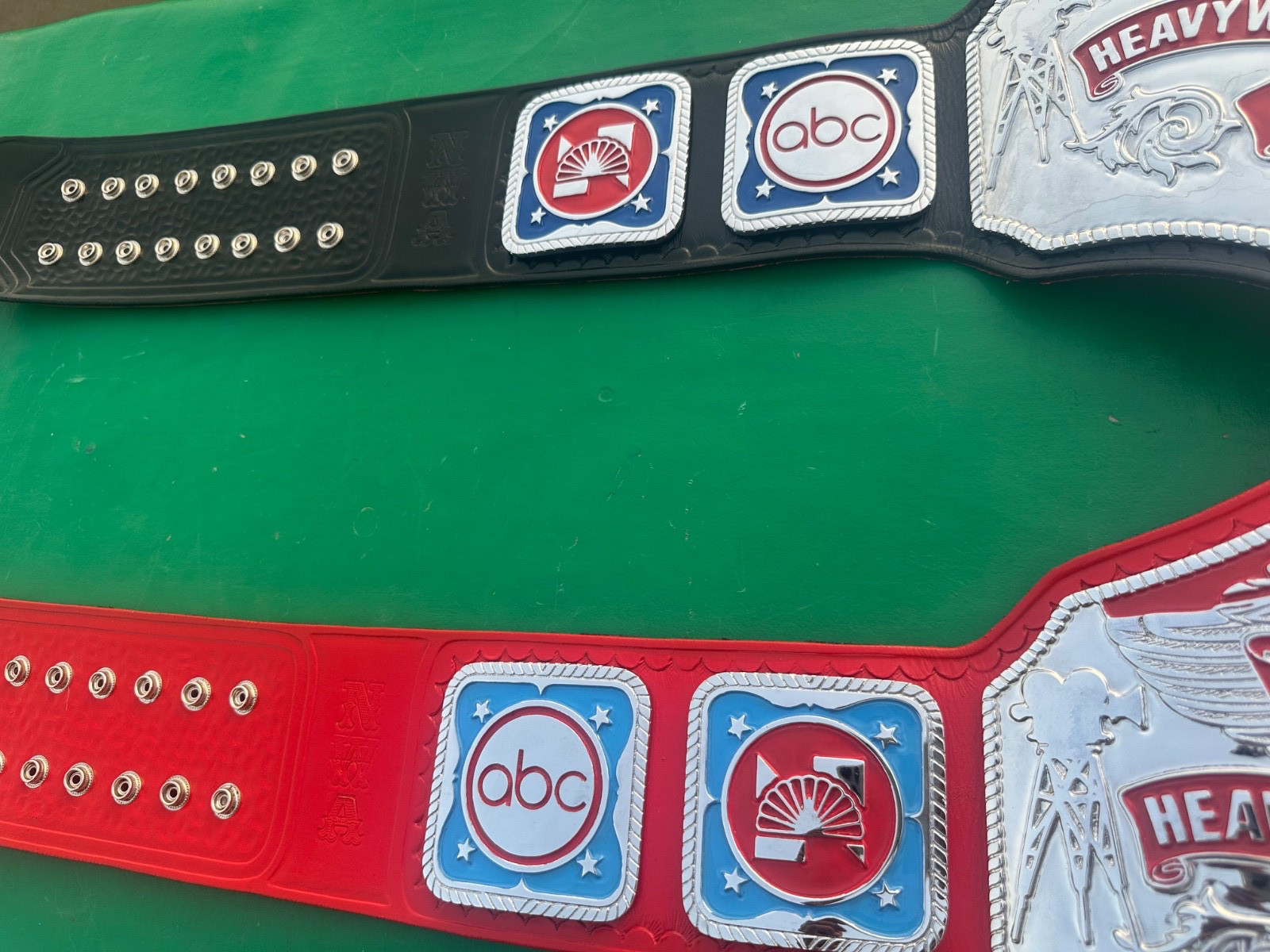 NWA television Heavyweight championship belt Couple