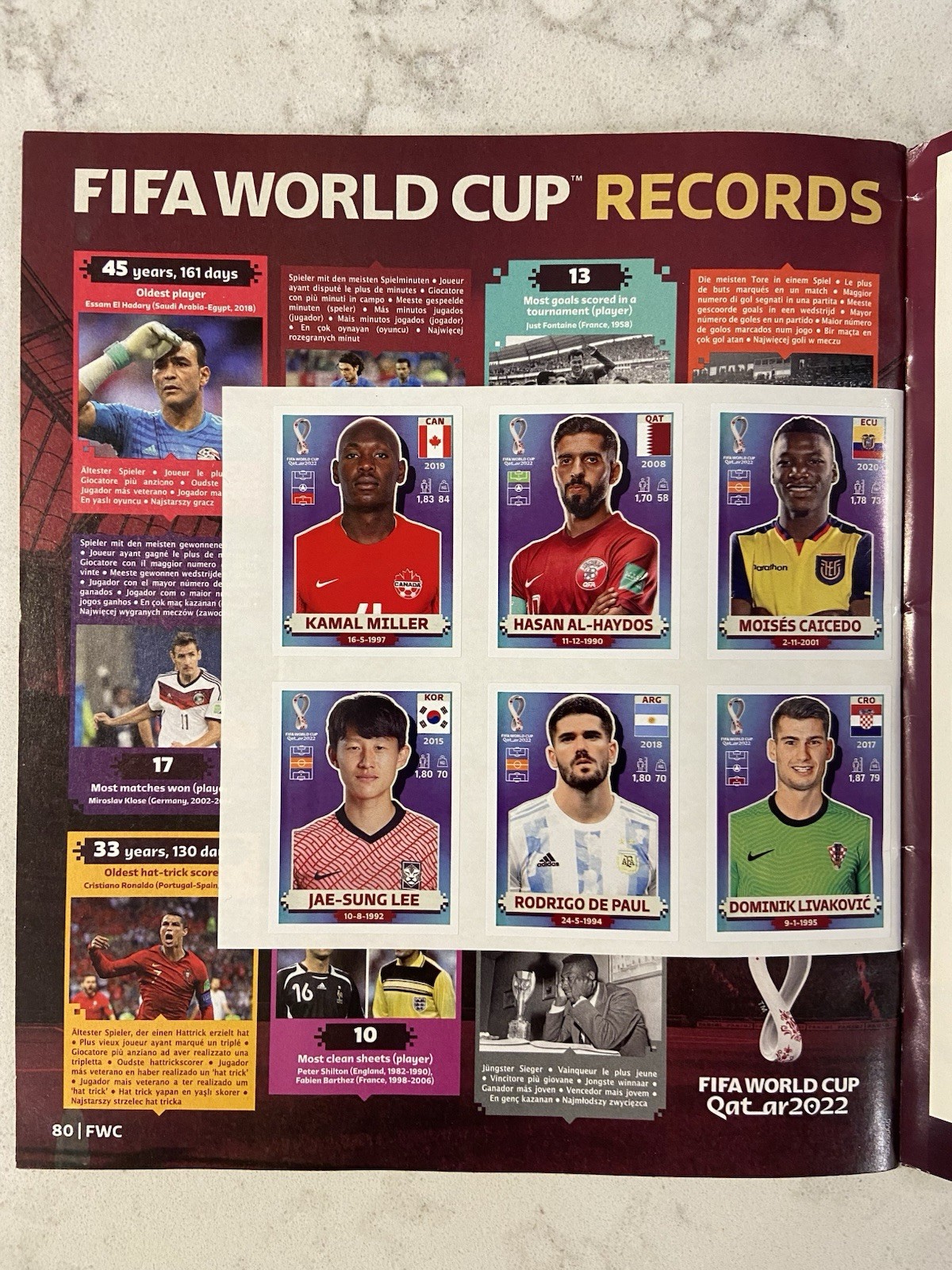 FIFA World Cup Qatar 2022 Sticker Album With 5 Panini Sticker Packets….NEW