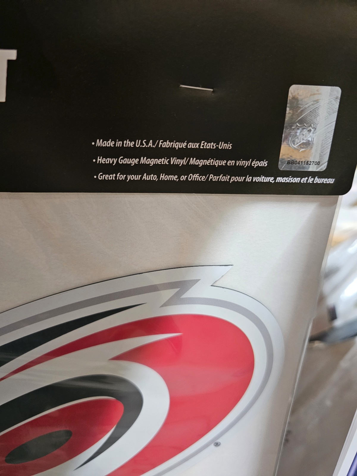 CAROLINA HURRICANES NHL HOCKEY MAGNET CAR OFFICE 12 Inch NEW