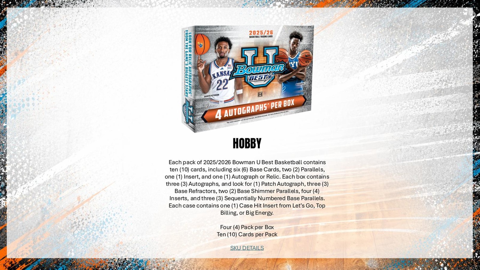 2025/26 BOWMAN UNIVERSITY BEST BASKETBALL HOBBY BOX