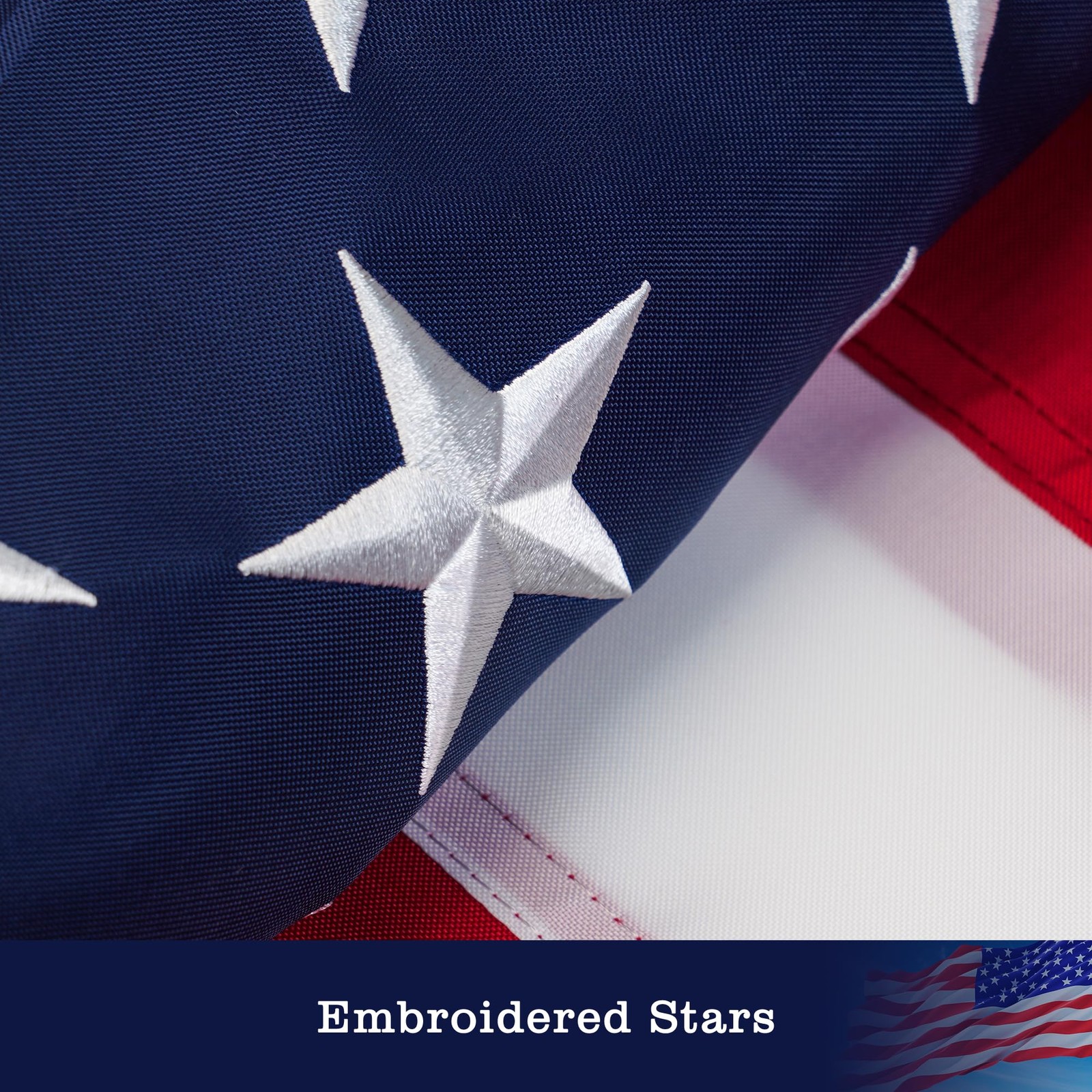 American Flags 30 inches by 48 inches, Red/Blue/White-2.5 x 4ft(Polyester)