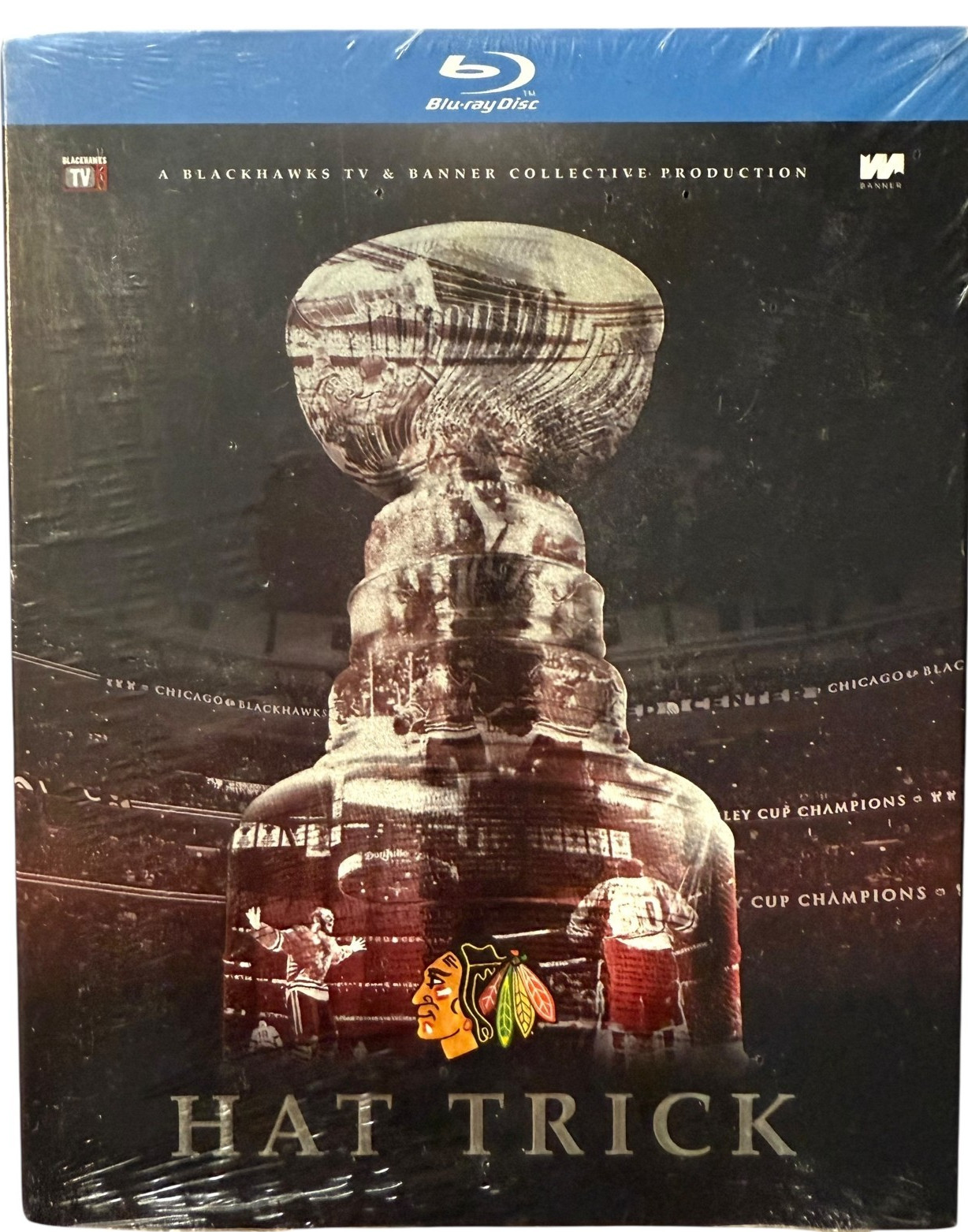 2015 Chicago Blackhawks NHL Hat Trick Blu-ray Disc 3rd Stanley Cup in 6 Years
