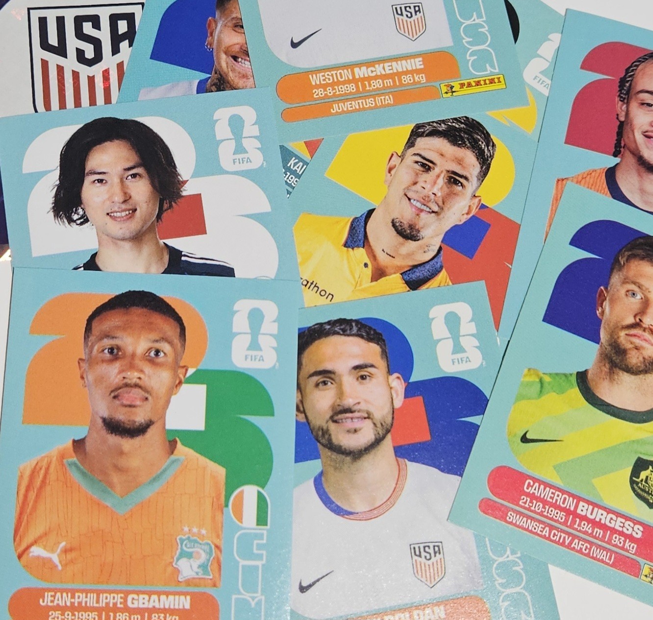 Panini World Cup 2026 -LATIN Edition – Stickers From USA #1 to TUN #20