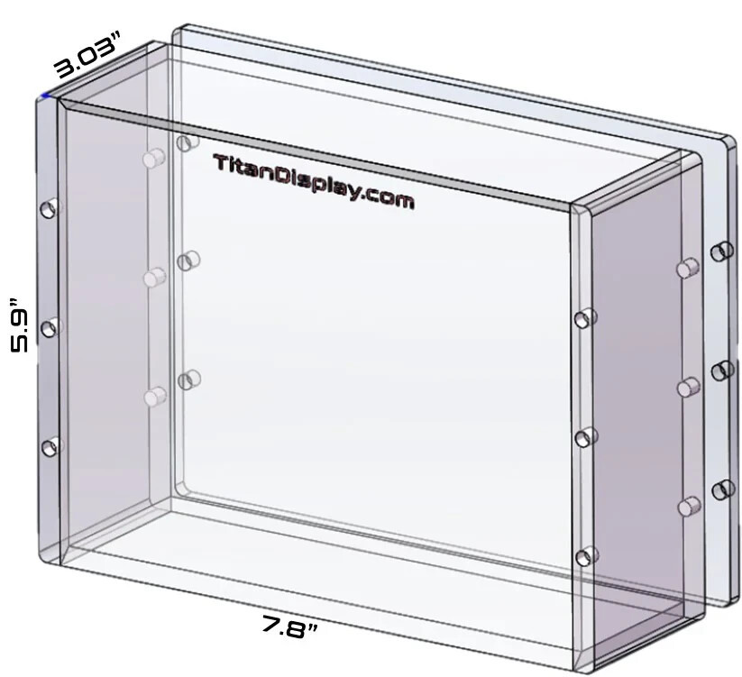 Acrylic Display Case Magnetic Lid FITS 1978 Topps Superman The Movie Wax Box