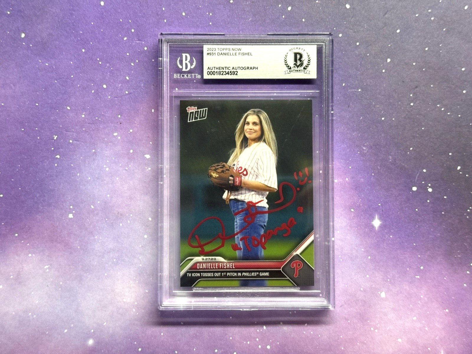Danielle Fishel Signed Auto BECKETT BAS 2023 Topps Now #931 Boy Meets World