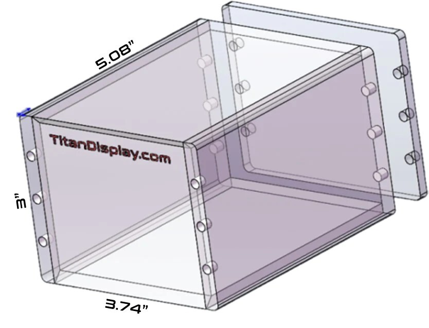 Acrylic Display Case Magnetic Lid FITS 2026 Topps Chrome DISNEY Blaster Box