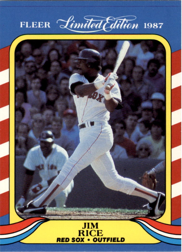 1987 Fleer Limited Edition #35 Jim Rice – BB