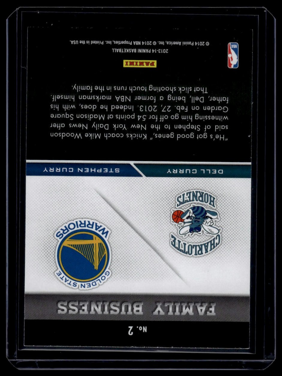 2013-14 Panini #2 Dell Curry / Stephen Curry Family Business