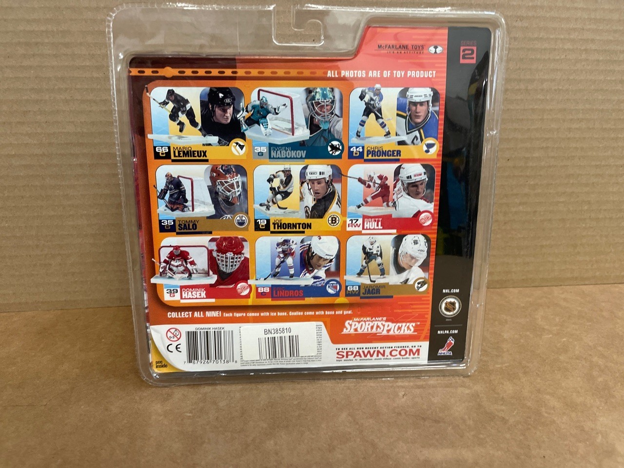 Dominik Hasek – NHL Detroit Red Wings – Action Figure McFarlane 2001 Serie 2 New