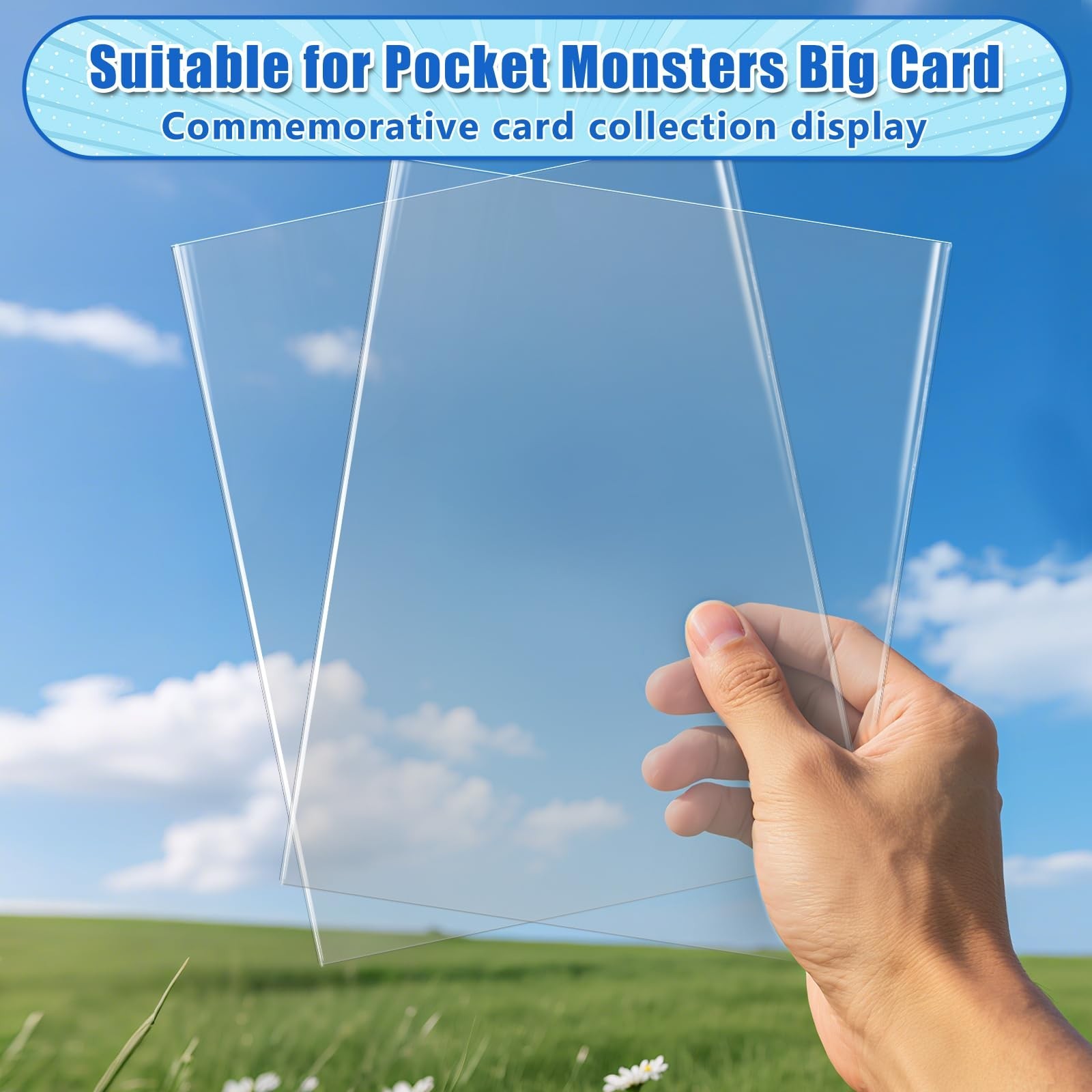 DEDC Jumbo Card Sleeves, Oversized Card Sleeves for TCG Trading Cards, Extra …