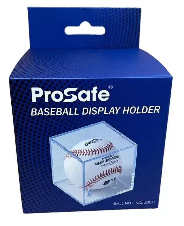 36 PRO SAFE BASEBALL DISPLAY BALL CASE CUBE WITH CRADLE UV PROTECTION