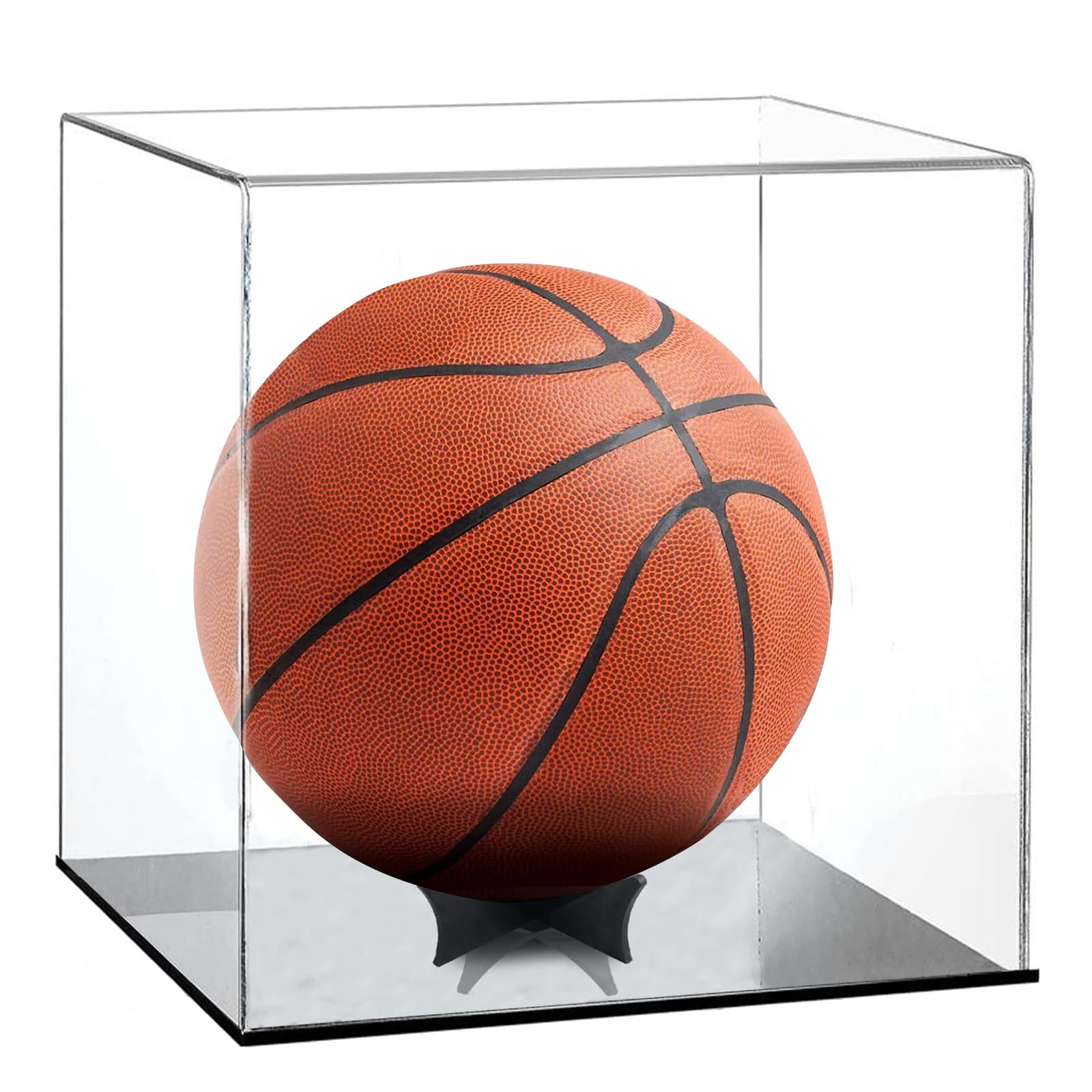 Basketball Display Case Acrylic Storage Box Collectible Memorabilia Holder