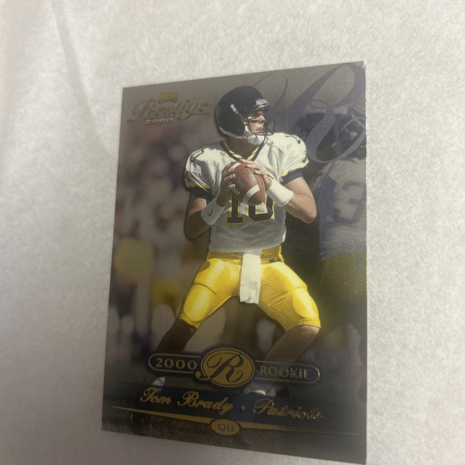 2000 Playoff Prestige Tom Brady RC 1247 /2500 #286 Patriots Bucs GOAT! Rare Read
