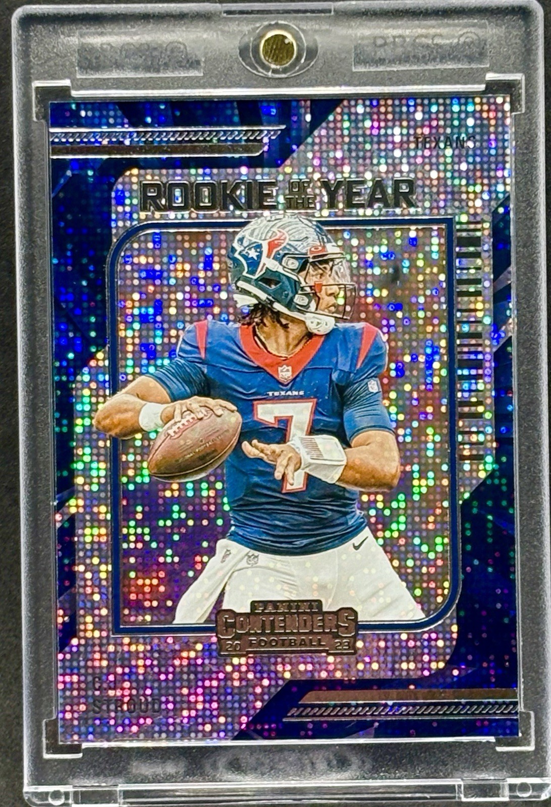 CJ Stroud RARE ROOKIE SILVER SPARKLE REFRACTOR INVESTMENT CARD TEXANS MINT