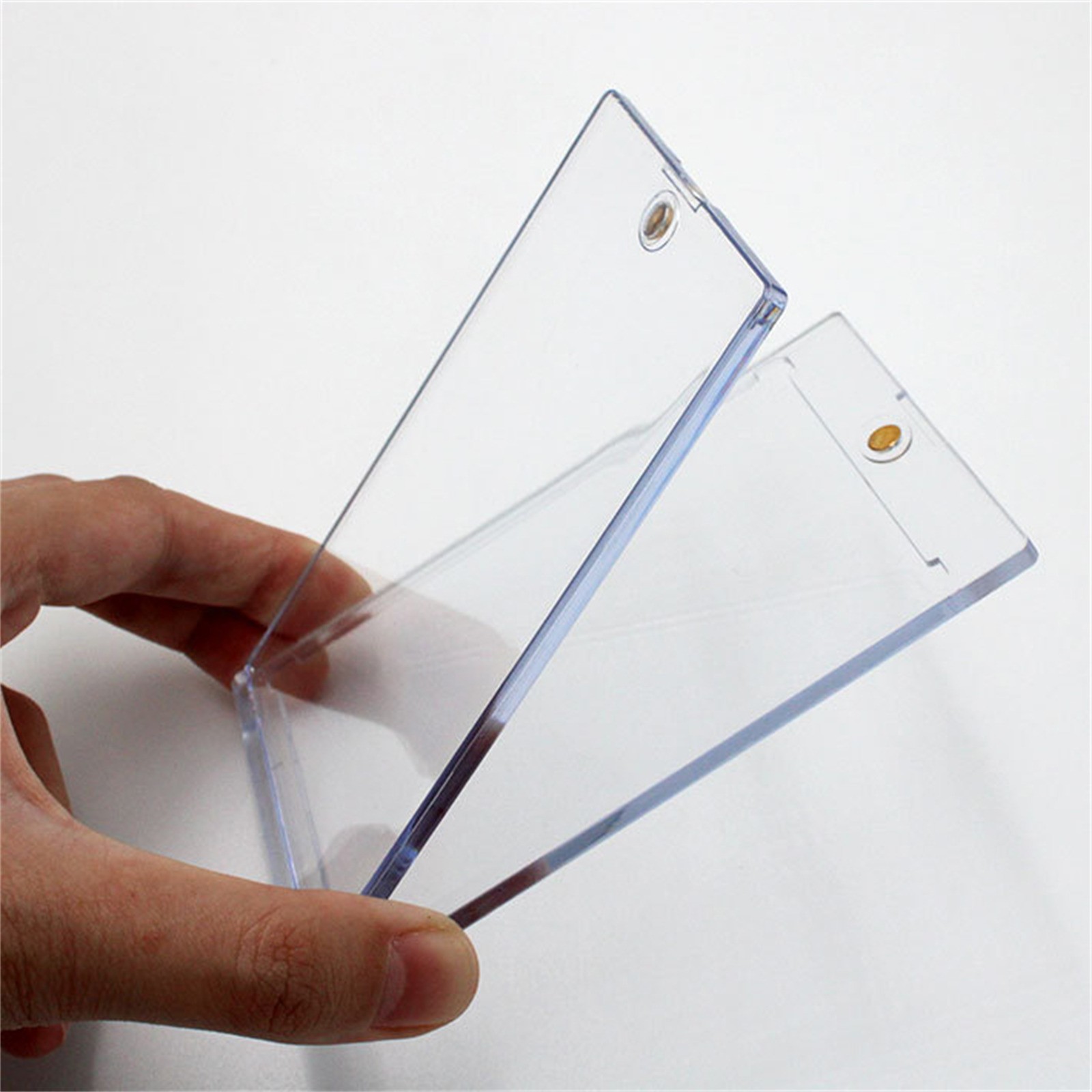 1-50Pcs Magnetic Trading Sports Card Holders 35PT Protective Film UV Protection