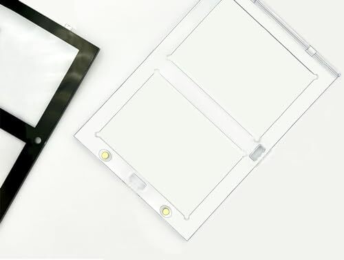 CF 2 SLOT Magnetic Card Holder – Black Border – UV Blocking Acrylic