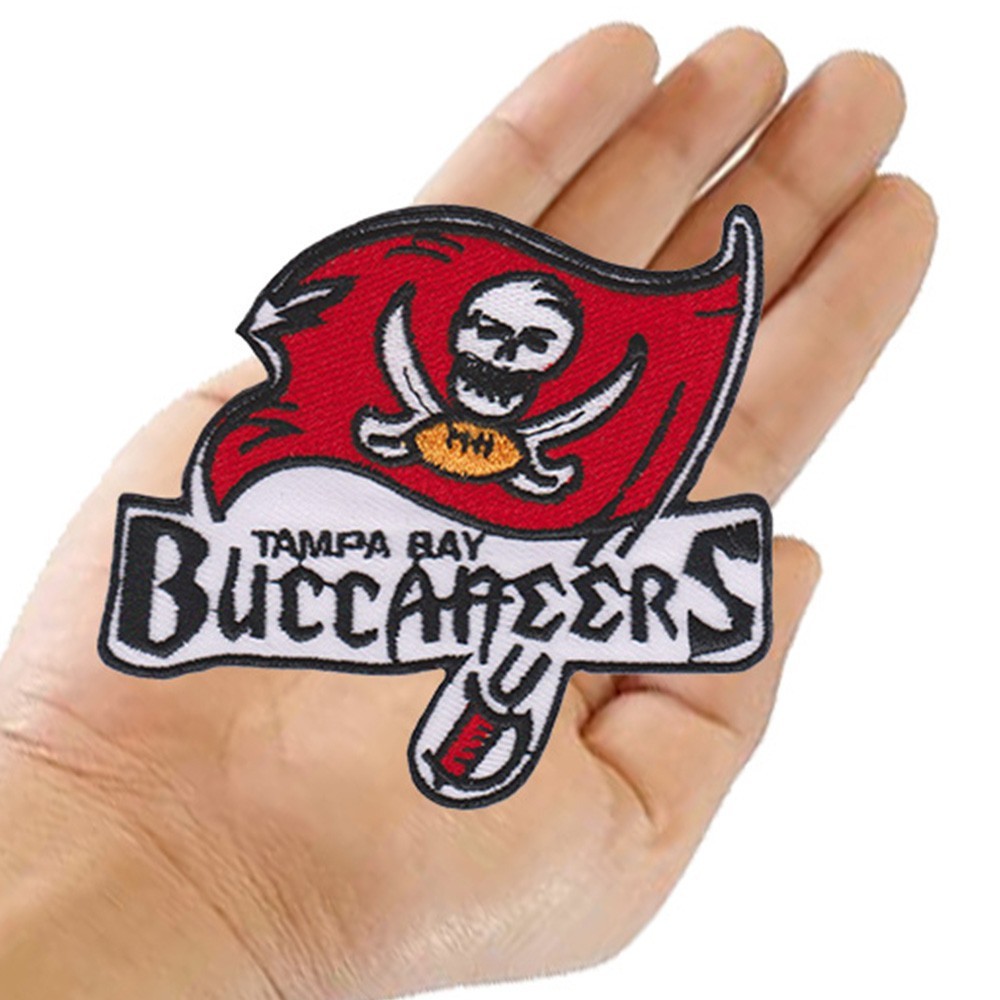 10 pcs Tampa Bay Buccaneers Football Logo Size 3.5 in x 3.2 in Sew Iron on Patch