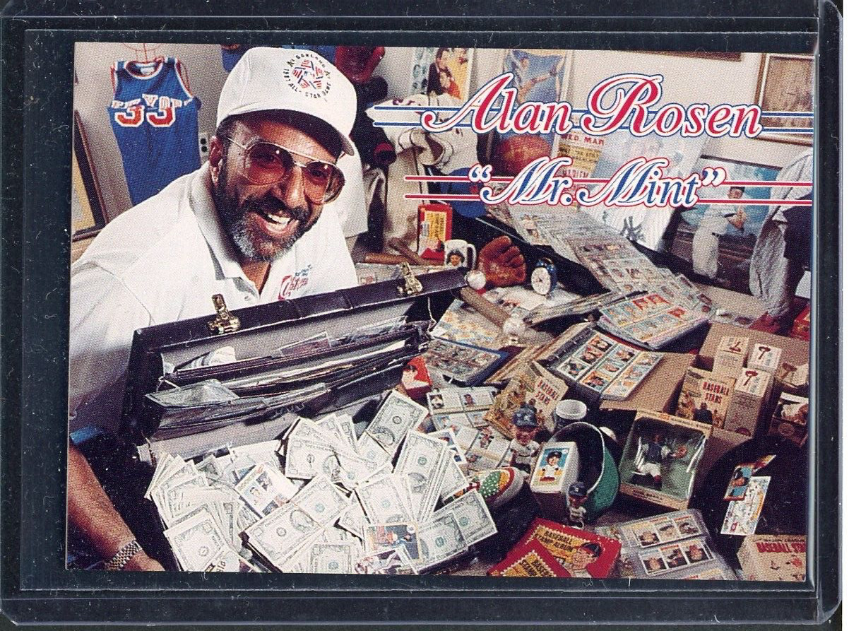 Alan Rosen Mr. Mint Signed Auto Sports Hobby Legend Business Card