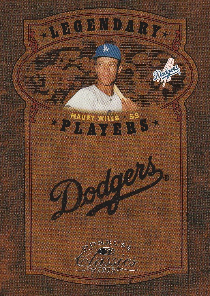2005 Donruss Classics Legendary Players #LP-25 Maury Wills/800