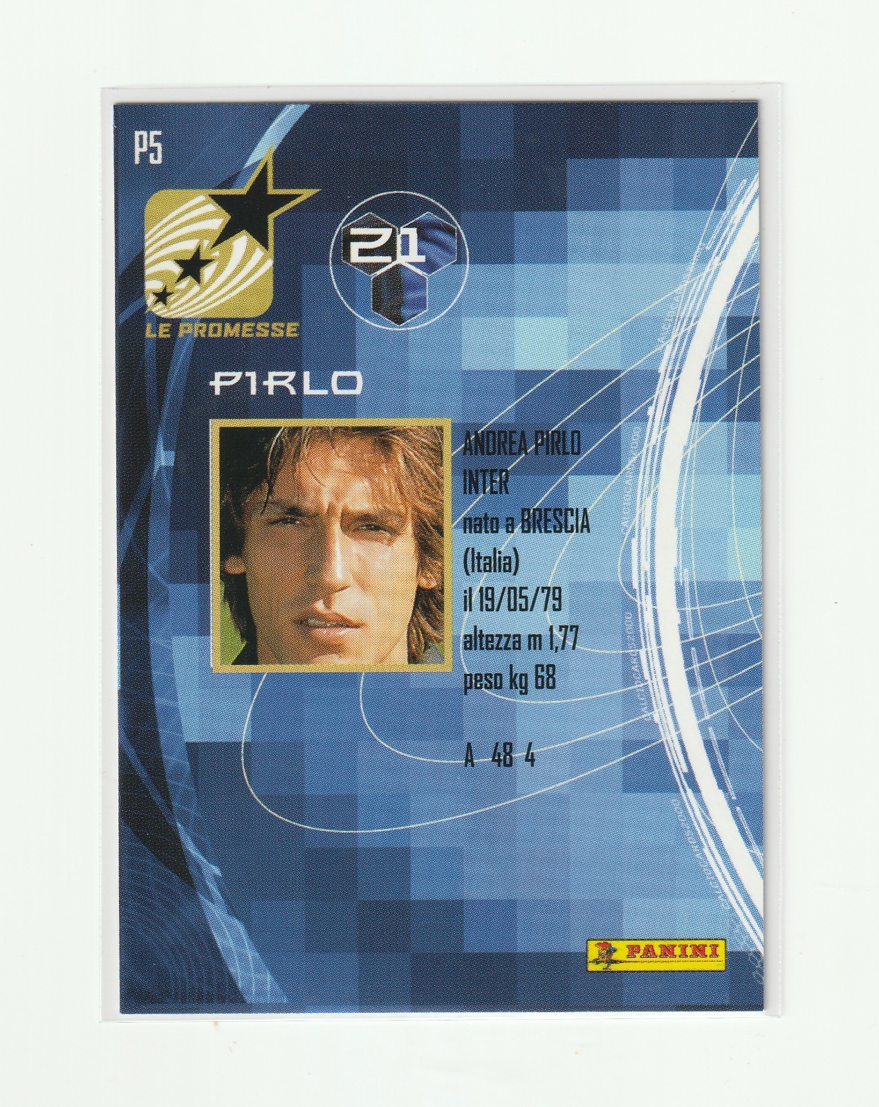 1999-00 PANINI CALCIO CARDS PROMESSE [ ANDREA PIRLO ] INTER