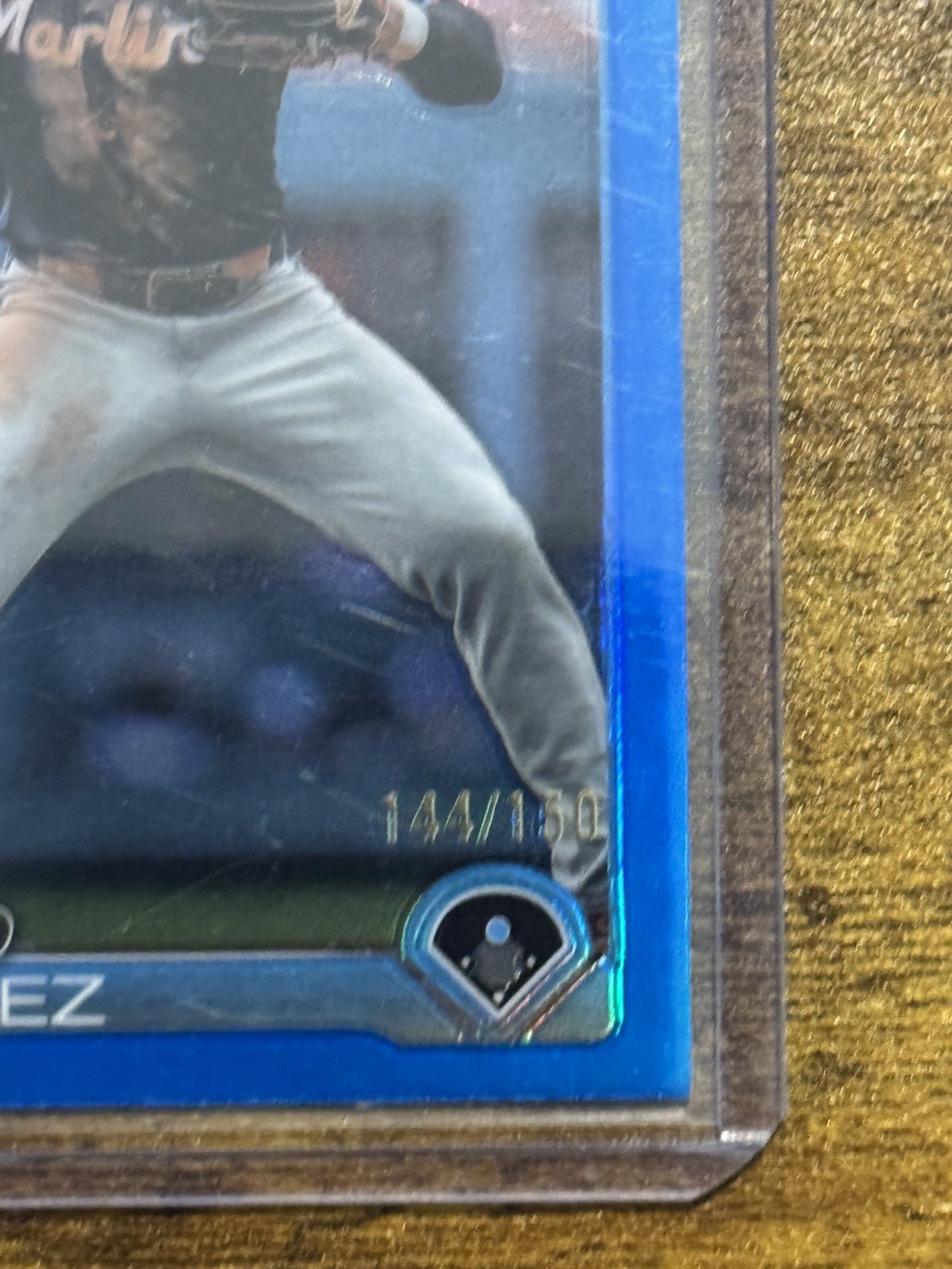 OTTO LOPEZ 2025 Topps Chrome #134 True Blue Refractor /150 Marlins