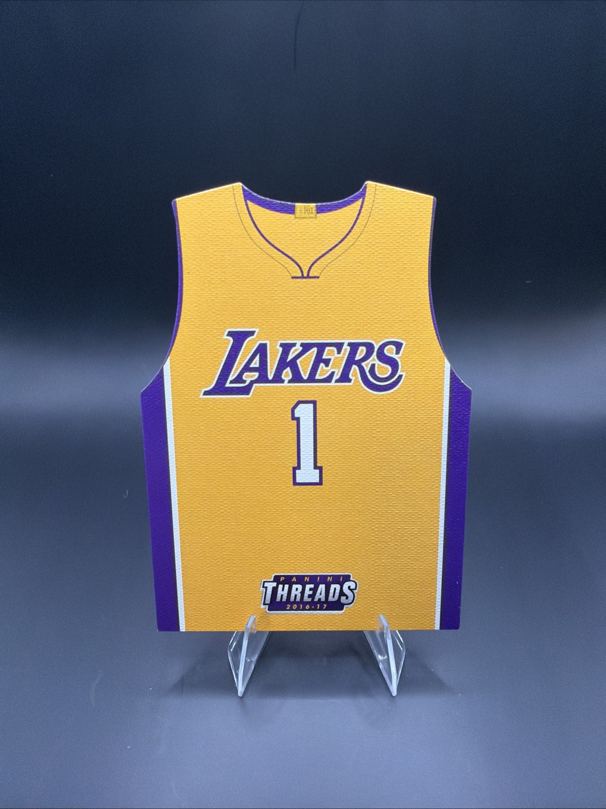 2016-17 Panini Threads Team Threads Die-Cuts D’Angelo Russell #60