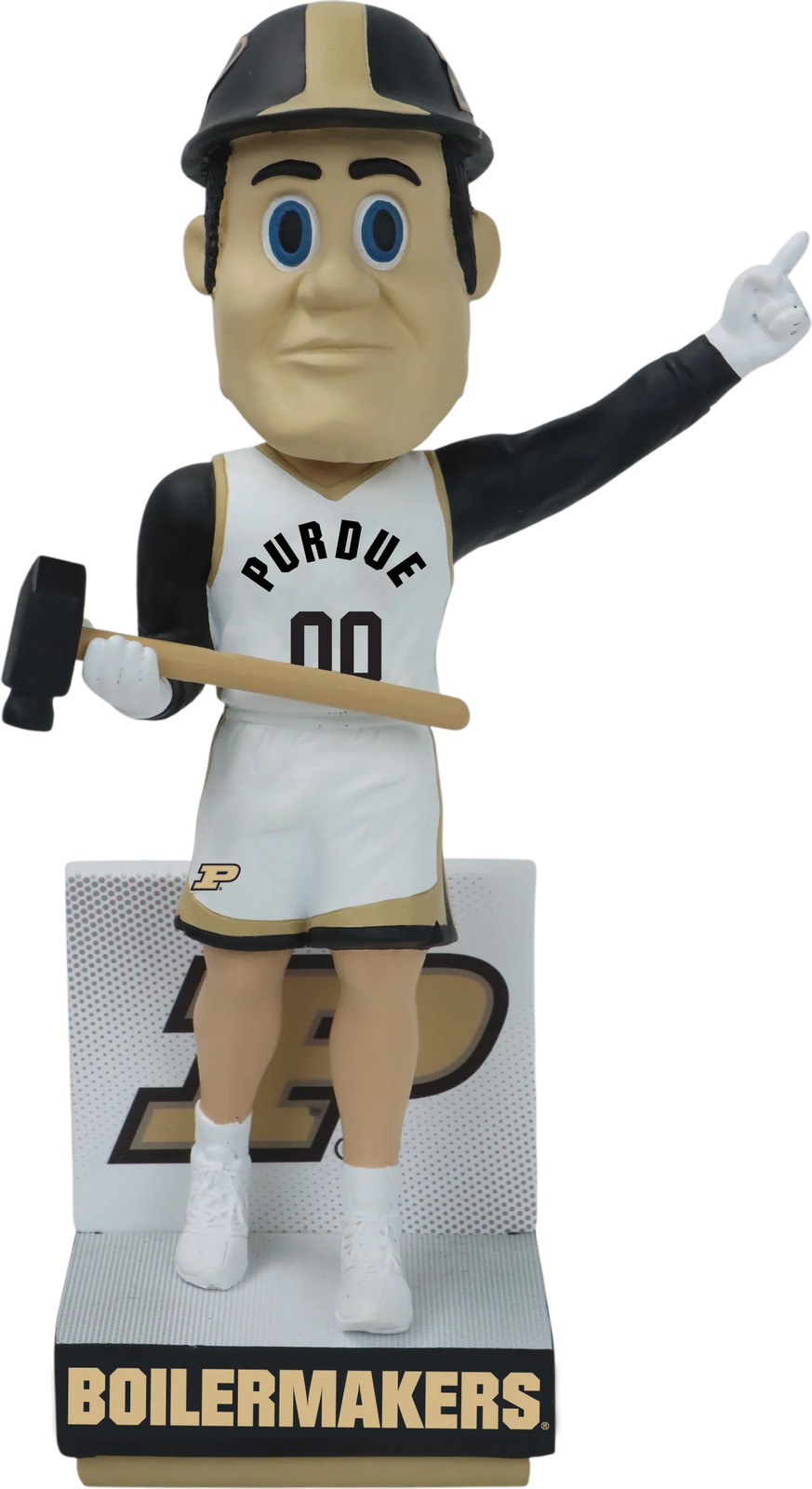Purdue Pete Purdue Boilermakers White Jersey Bobblehead NCAA College