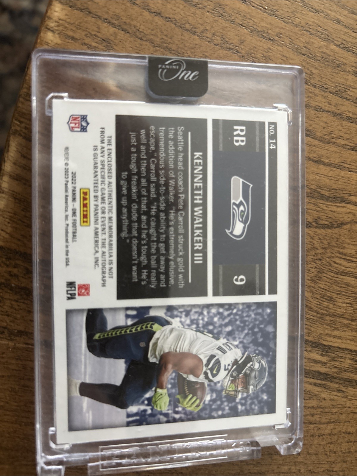 2022 Panini One Kenneth Walker Rpa 186/199
