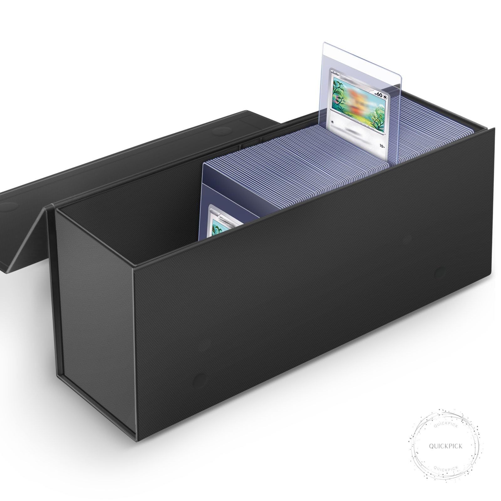 Semi Rigid Card Holder, Magnetic and Semi Rigid Card Storage Box – 1ct, Black