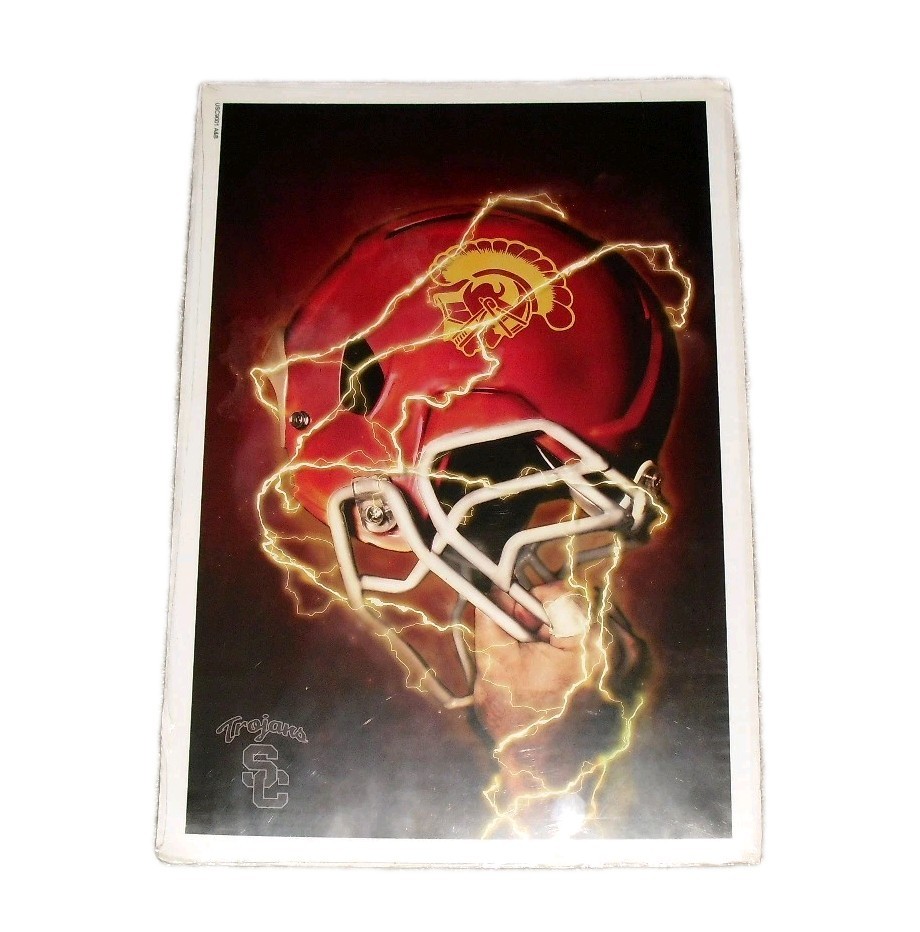 Usc Trojans University Football Helmet Logo 19 x 13 inches Poster New Ncaa