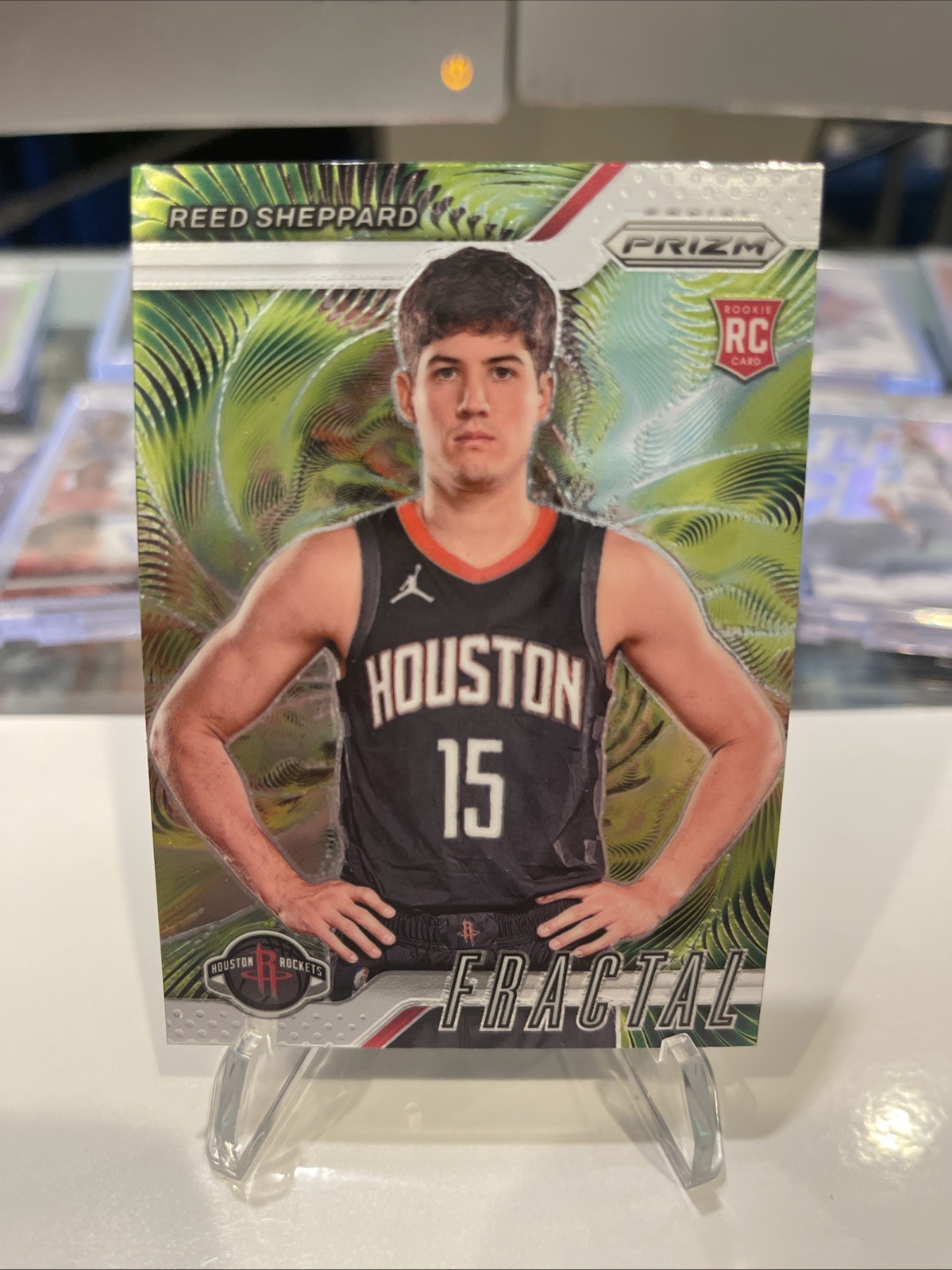 2024-25 Panini Prizm Reed Sheppard Fractal Prizm Rookie 🔥 Rockets