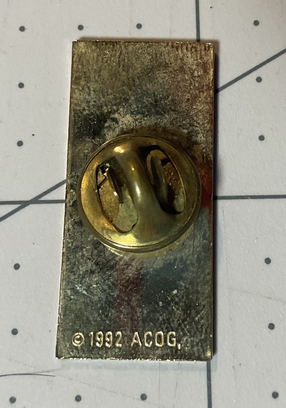 Atlanta 1996 100th Anniversary Olympic Rectangular Pin (Made in 1992)