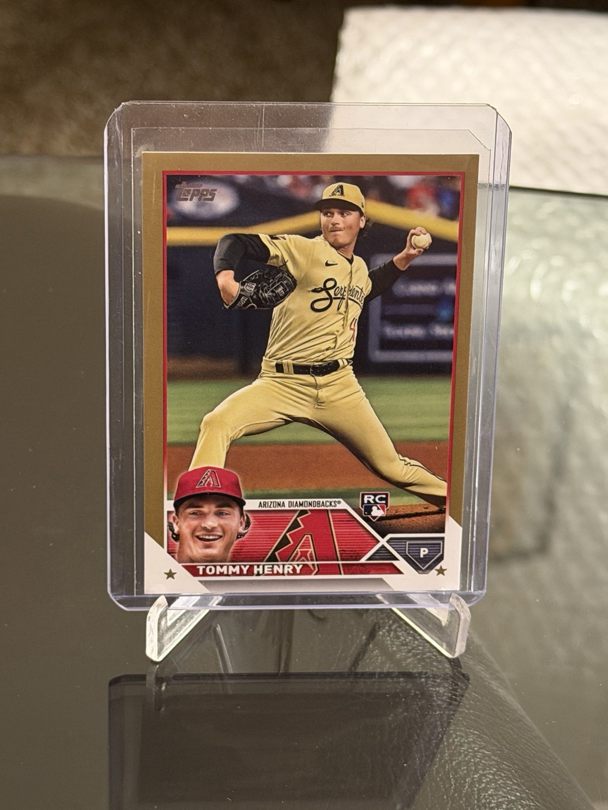 2023 Topps Series 2 #336 Tommy Henry Rookie RC Gold Border 1665/2023