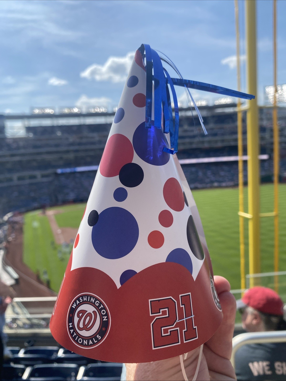 NEW Washington Nationals 21st Birthday Party Hat 4/4/2005 New