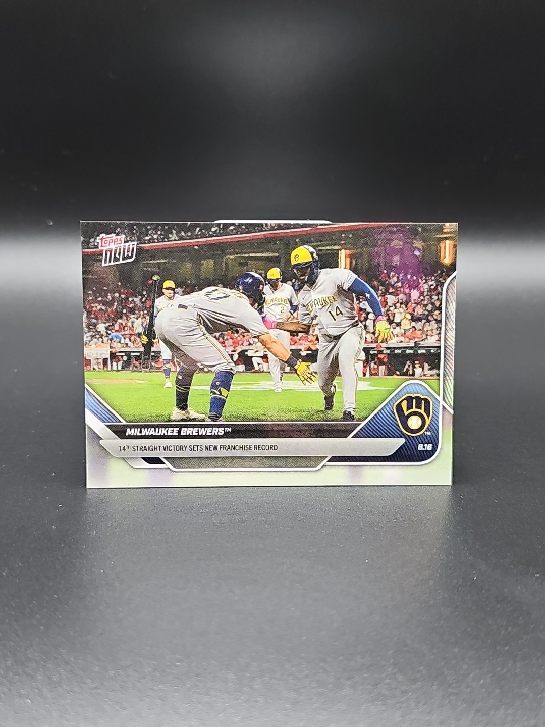 Milwaukee Brewers 14th Straight Win – 2025 MLB Topps NOW® – Card 561 IN HAND!!