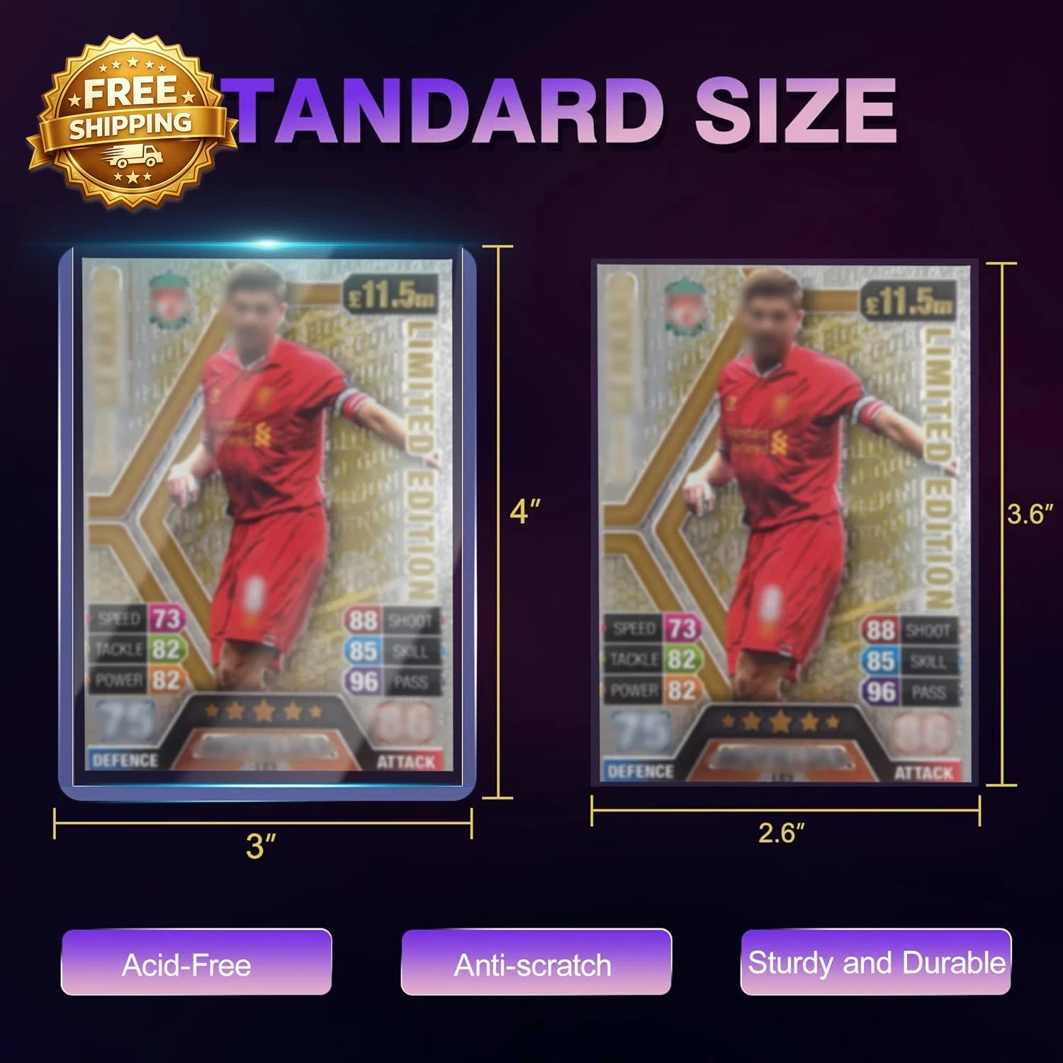 1000 Card Sleeves Top Loaders for Cards 3X4 Baseball Card Protectors Toploaders