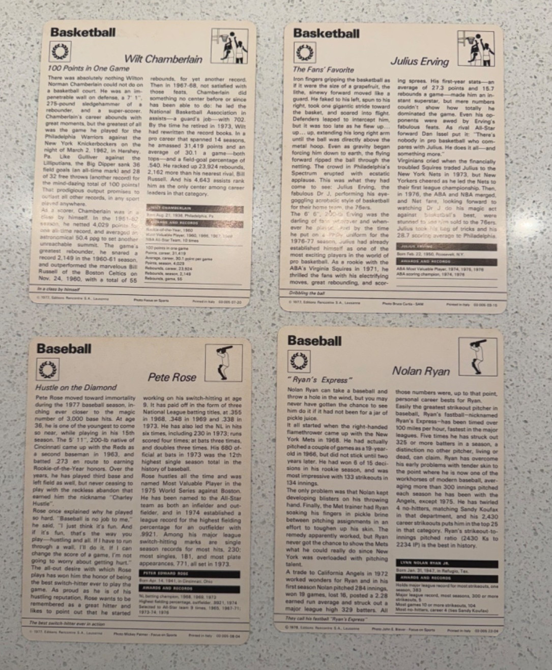 HUGE 1977-78 Sportscaster Cards – Dividers – Booklets ASSORTED 550+ piece Lot