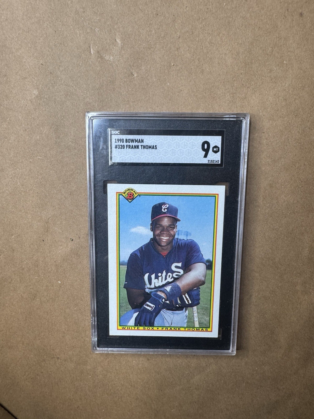 1990 Bowman Frank Thomas Rookie #320 SGC 9