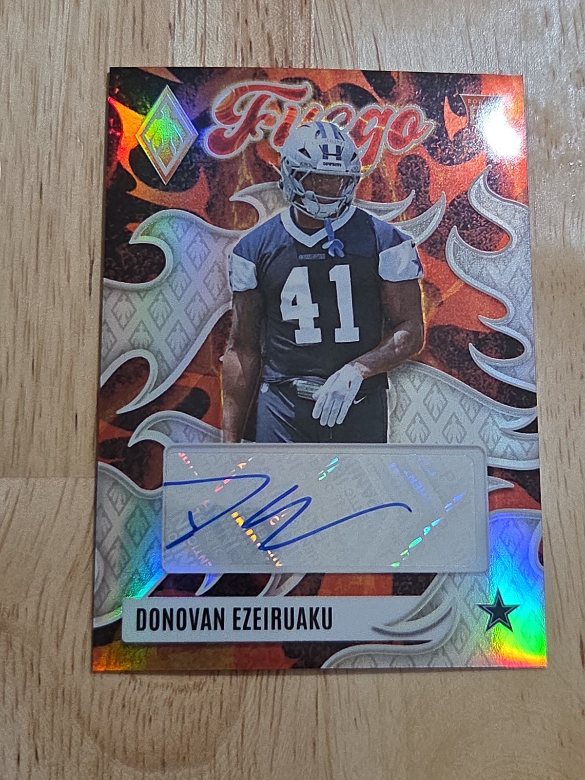 2025 Phoenix DONOVAN EZEIRUAKU Fuego Silver Autograph Rookie Auto Cowboys