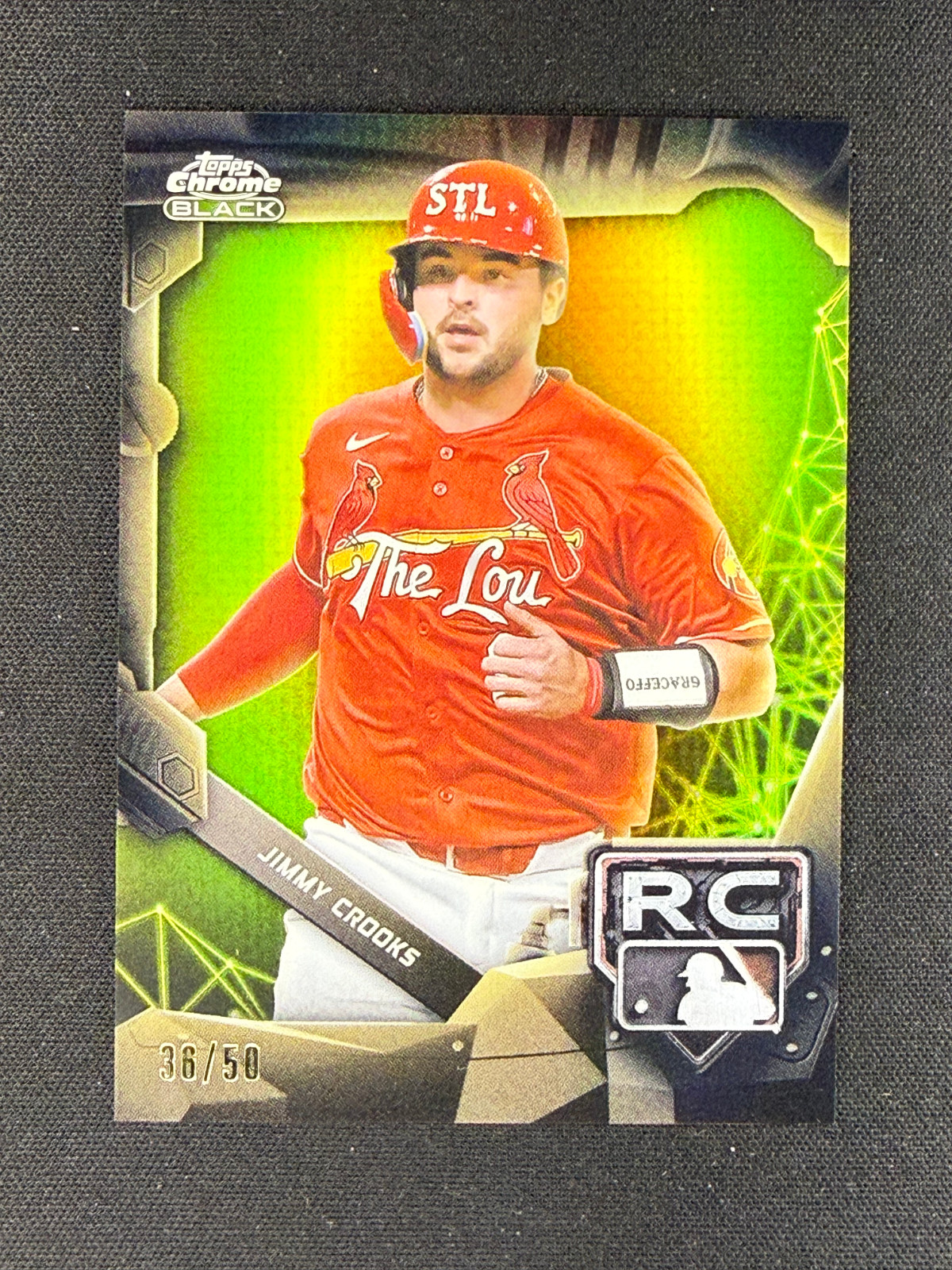 2026 Topps Chrome Black Gold Variation #/50 Jimmy Crooks RC #99 Cardinals
