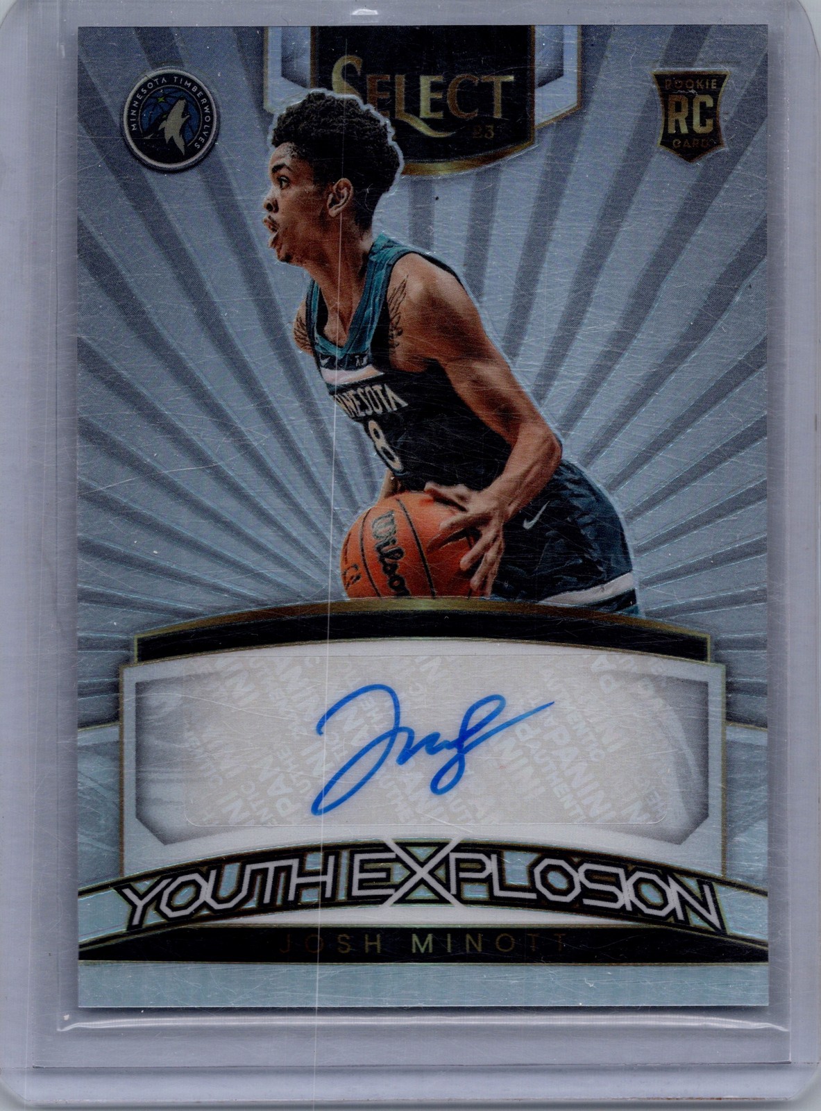 2022-23 Panini Select #YES-JMN Josh Minott Youth Explosion Signatures