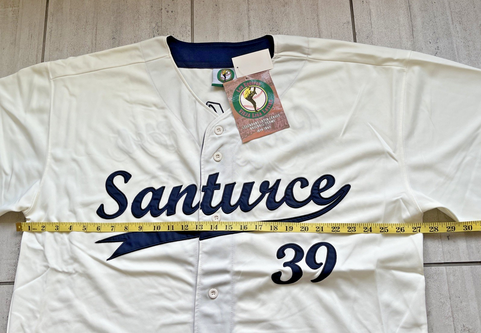 LOS EQUIPOS PUERTO RICO LATIN LEAGUE SANTURCE CRABBERS BASEBALL JERSEY MEN Sz XL