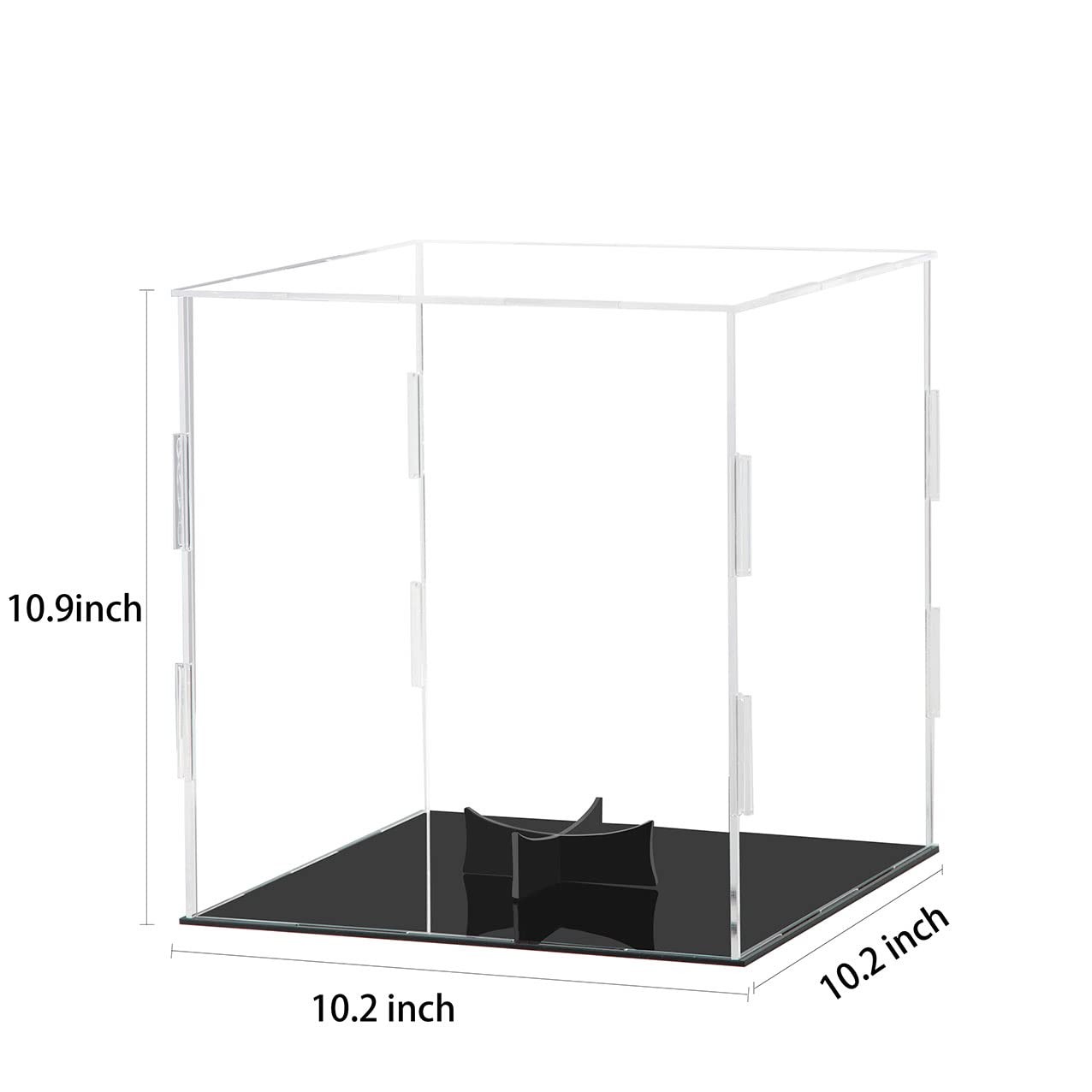 Basketball Display Case Clear Acrylic Glass Cube Assemble Countertop Box Soccer