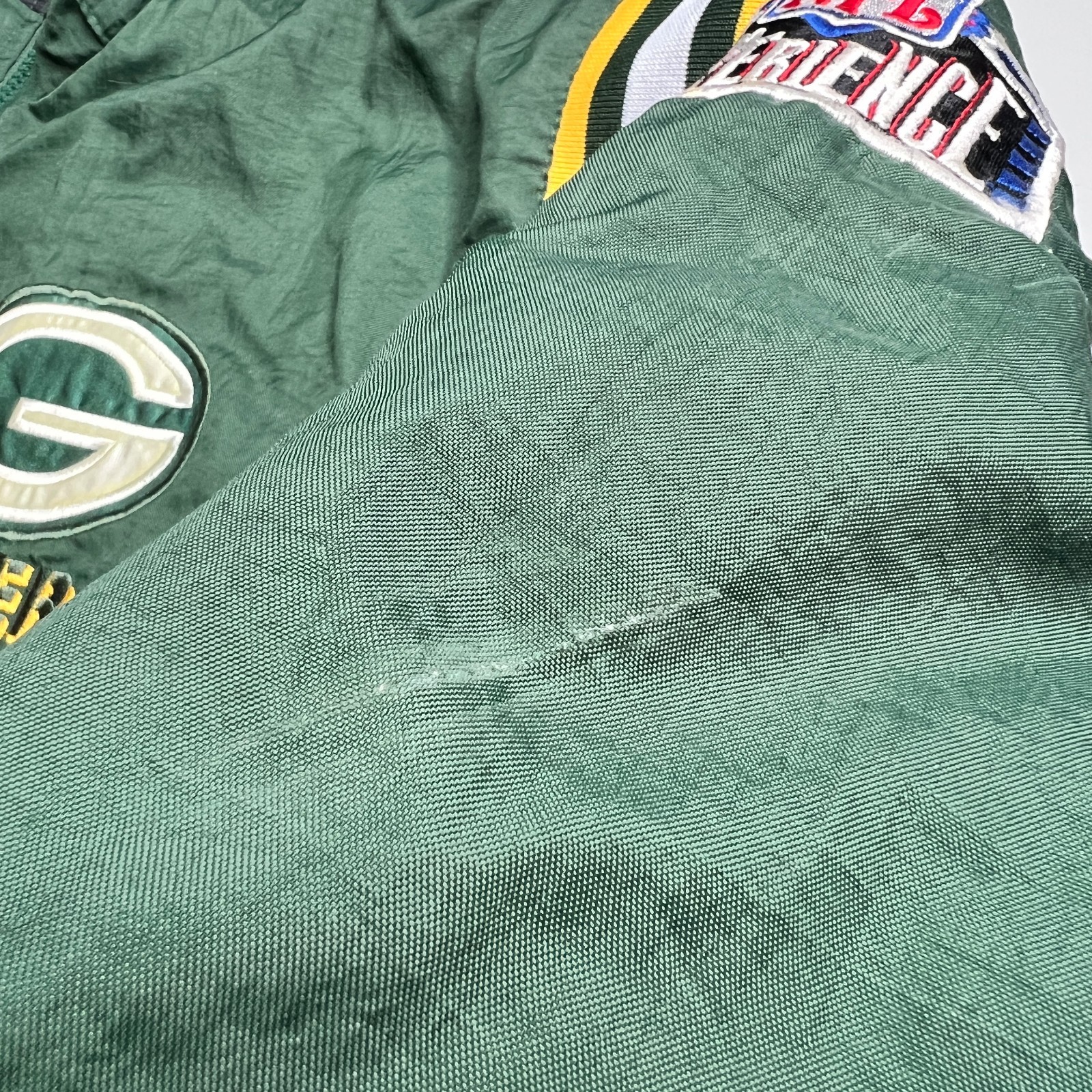 Vintage Green Bay Packers Reversible NFL Pro Player Puffer Jacket Size P/S / M
