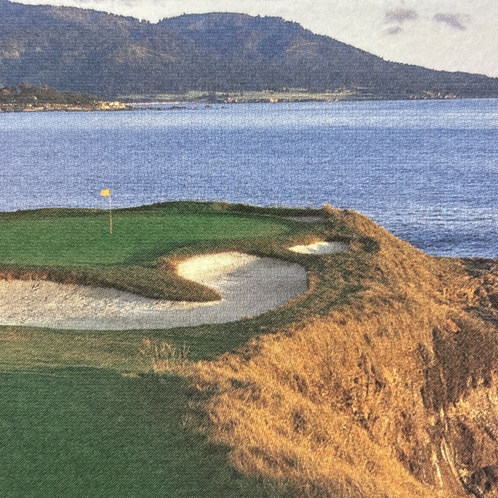 Letter & Print For USGA Members 7th Hole Pebble Beach 2010 US Open 10.5” x 5.5”